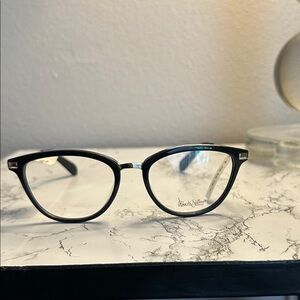 Robert Steffani RS 167 90 Black Glasses with Silver Details